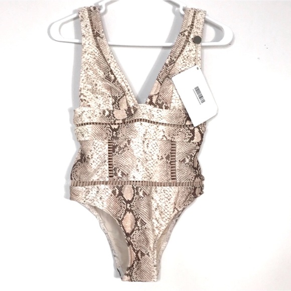 NWT zimmermann bellitude ladder snake print one piece swimsuit 2-4 size - Picture 2 of 7